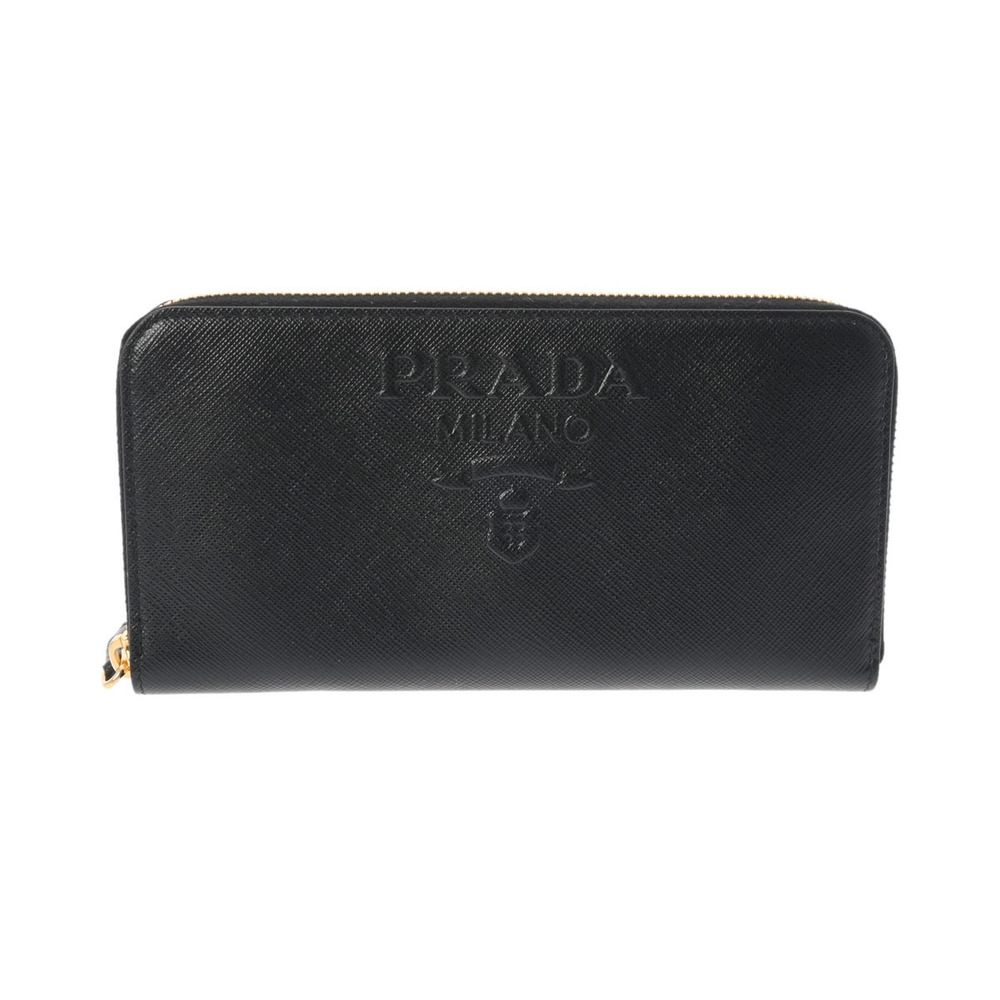 Prada Saffiano Long Wallet Black
